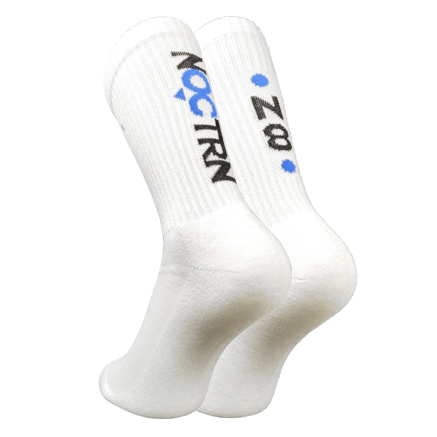 Dual Mark Cushioned Crew Socks — Blue
