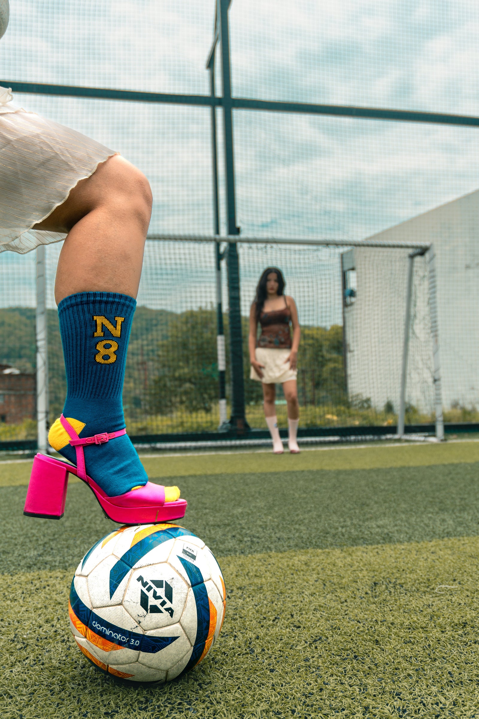 N8 Varsity Crew Socks — Midnight Blue
