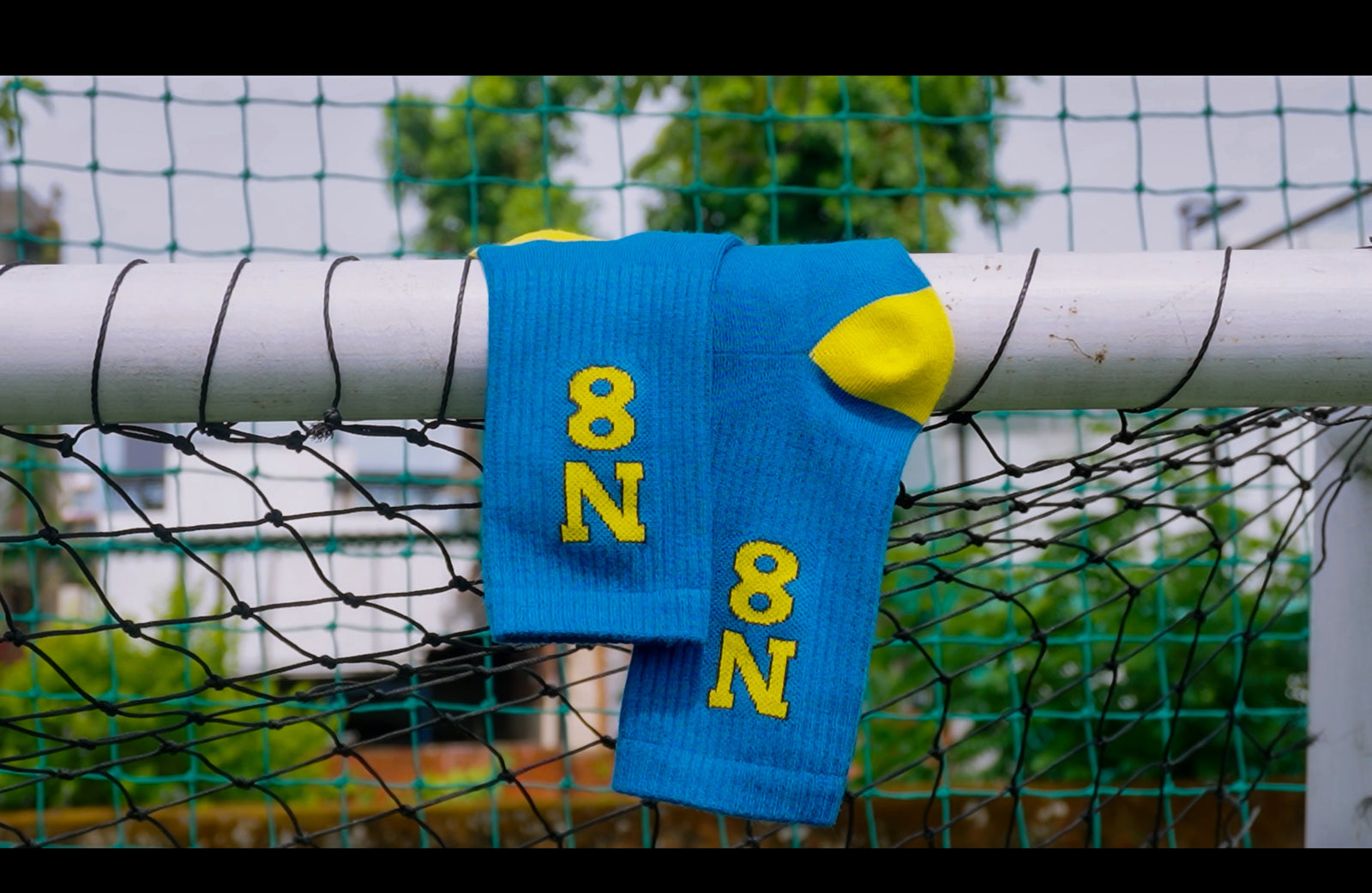 N8 Varsity Crew Socks — Midnight Blue