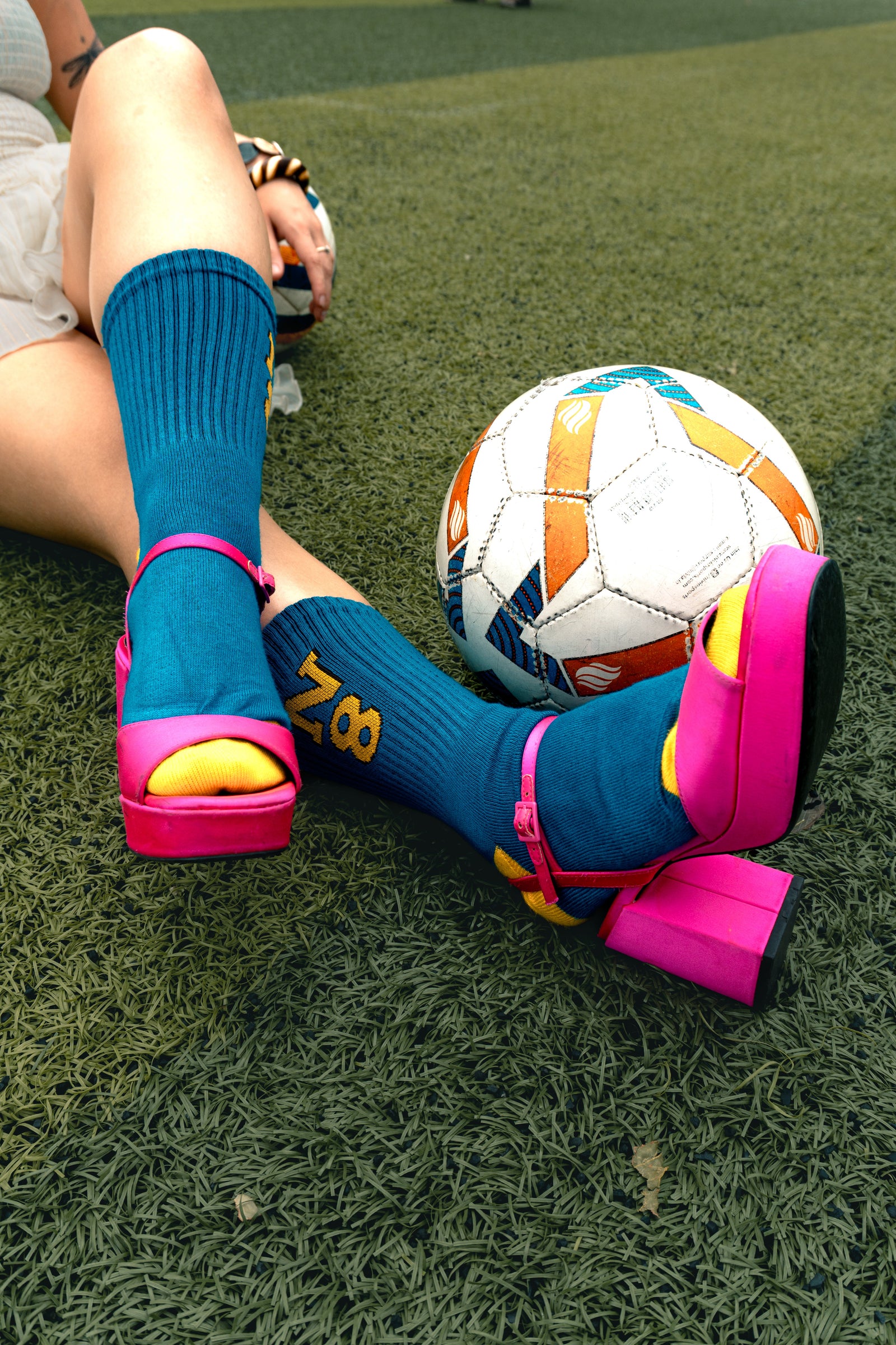 N8 Varsity Crew Socks — Midnight Blue