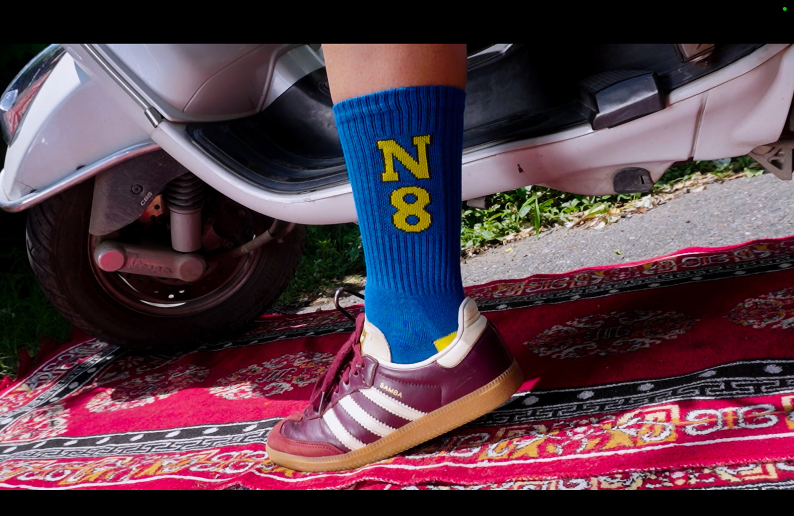 N8 Varsity Crew Socks — Midnight Blue