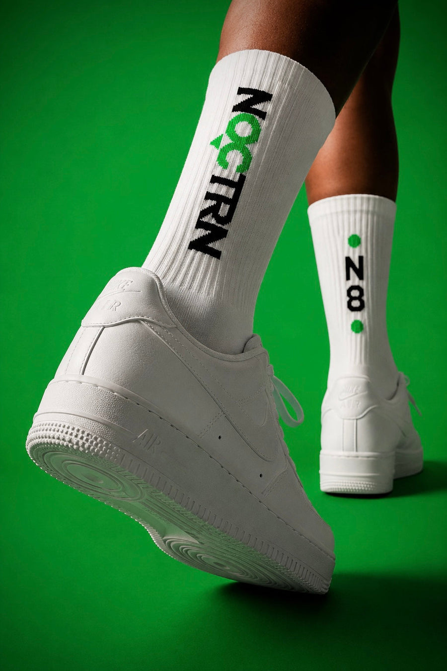 Dual Mark Cushioned Crew Socks — Green