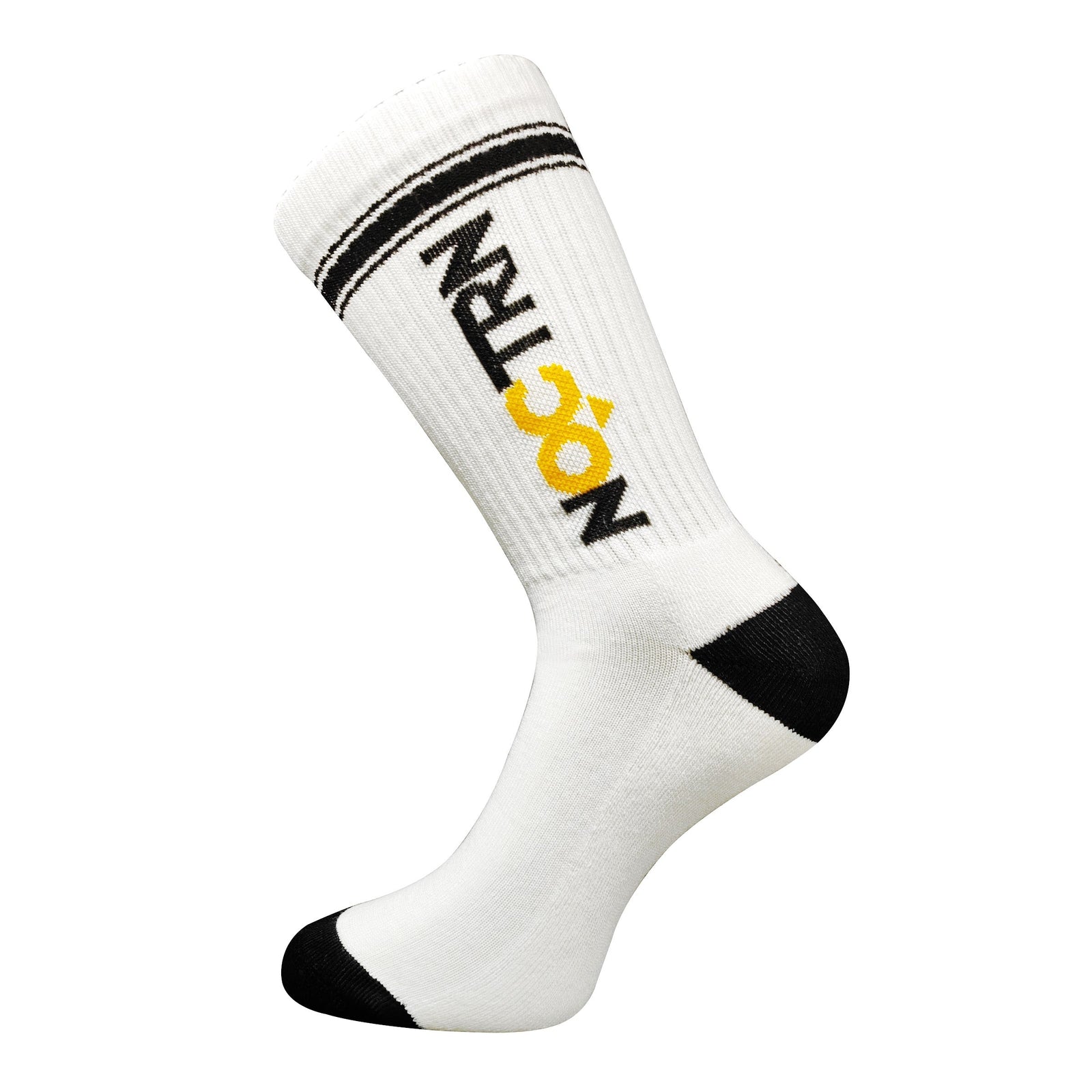 Classic Traction Crew Socks — Black / Yellow