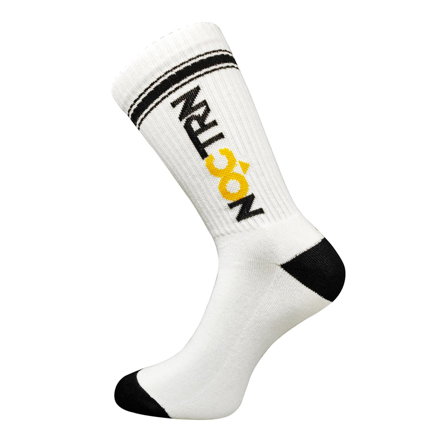 Classic Traction Crew Socks — Black / Yellow