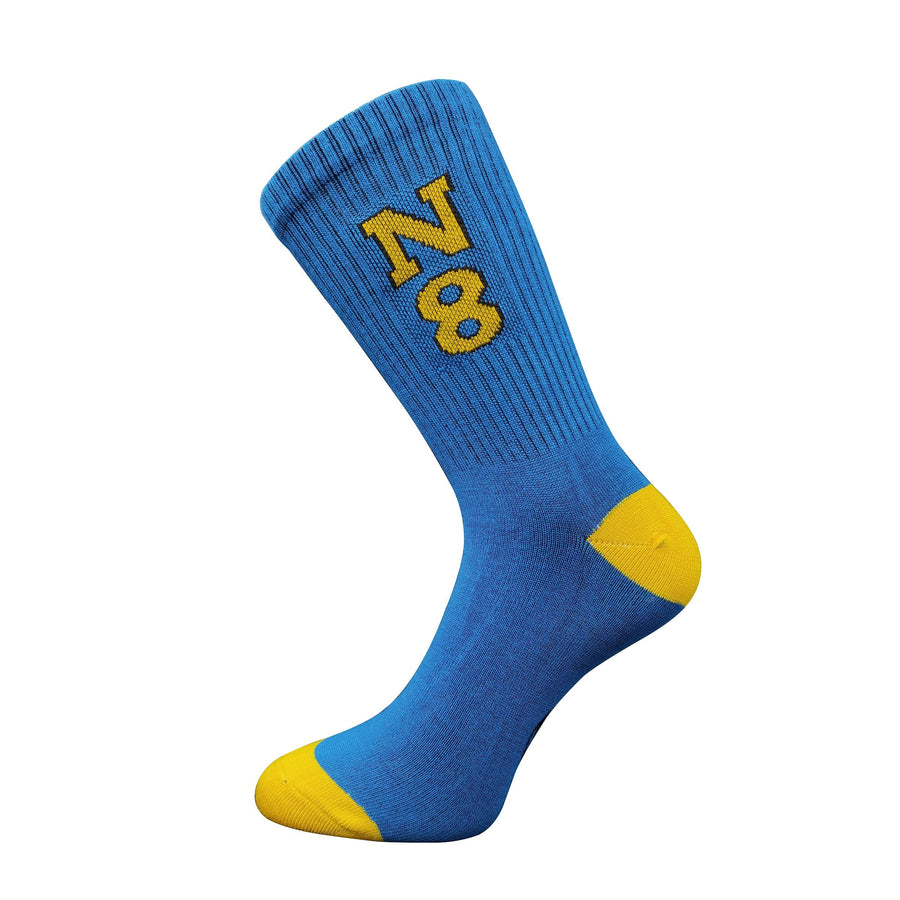 N8 Varsity Crew Socks — Midnight Blue